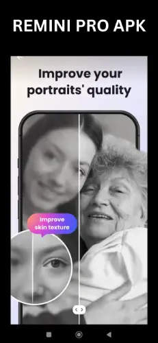remini pro mod apk improvement of portrait